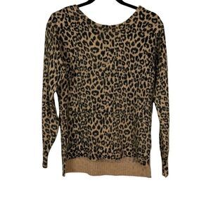 Jessica Simpson Leopard Print Sweater - Size XS